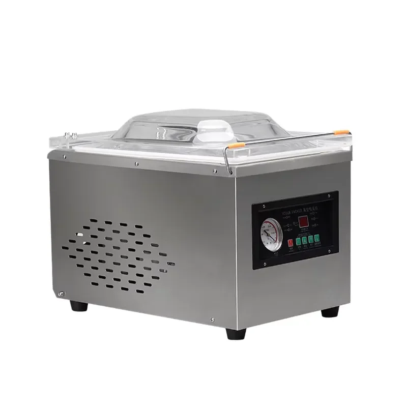 Semi Automatic Vacuum Sealer Machine 304 Stainless Steel Food Saver Low Noise High Precision Household Kitchen Packaging Tool