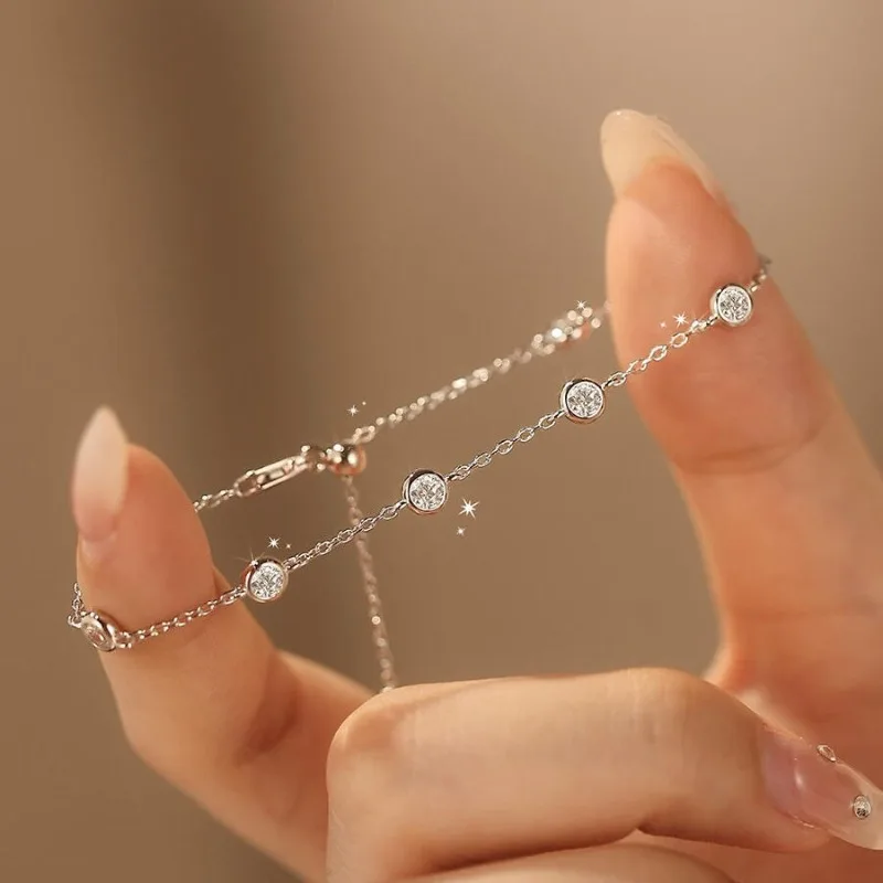 

Xiaohongshu одинаковый простой стиль ювелирных изделий пузырьковый браслет ниша универсальный изысканный циркон ювелирные изделия High Sense Light Luxury