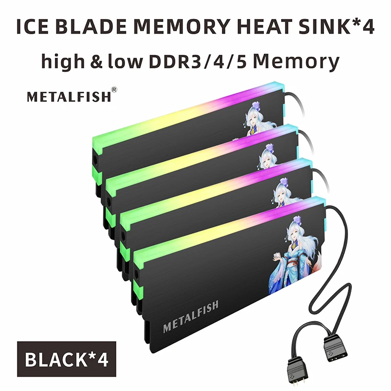 Variant: Black 4 PCS