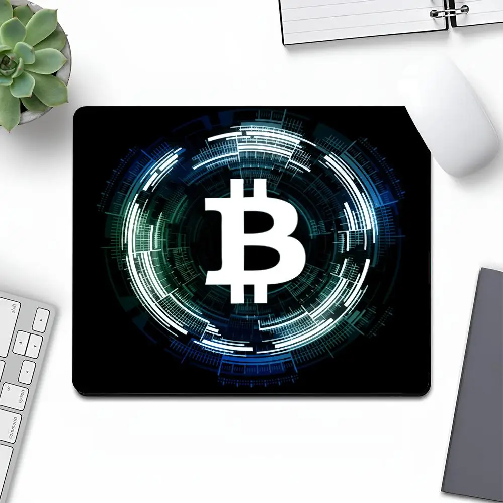 Bitcoin Mouse Wholesale Pad Art Gaming Gamer Small Rubber Locking Edge Large Computer MousePad Laptop Desk Pad