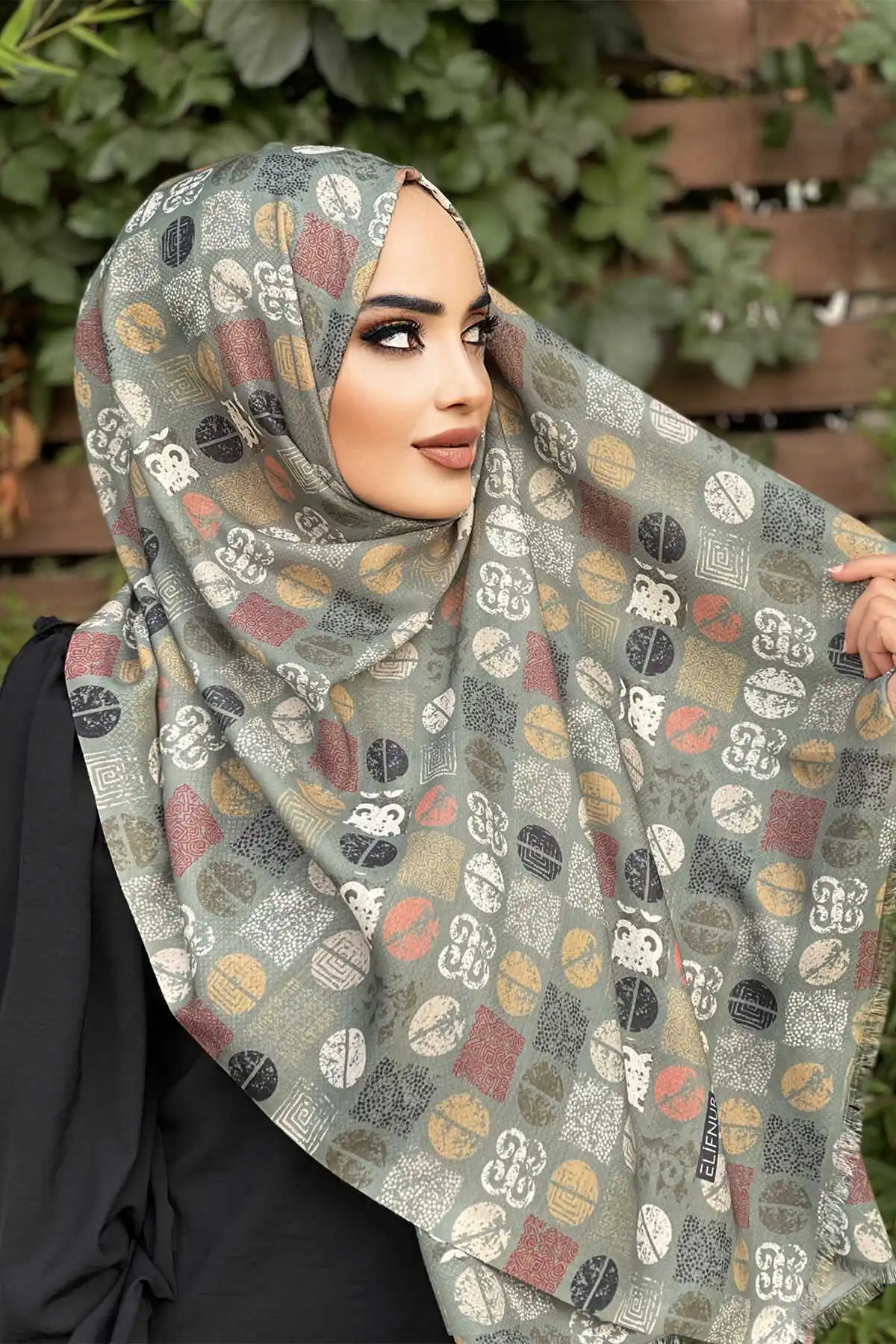 Cotton Pattern Shawl E- -Winter Autumn 2021 Muslim Women Hijab headscarf Islamic Turkey