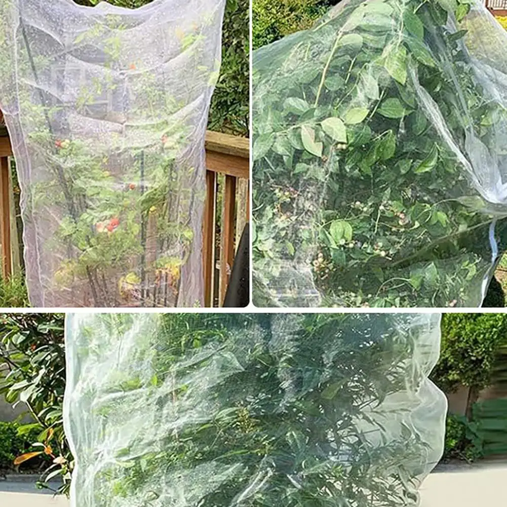 

Rainproof Garden Protector Bird-proof Plant Protector Tear-Resistant with Zipper & Drawstring for Outdoor Indoor Gardening