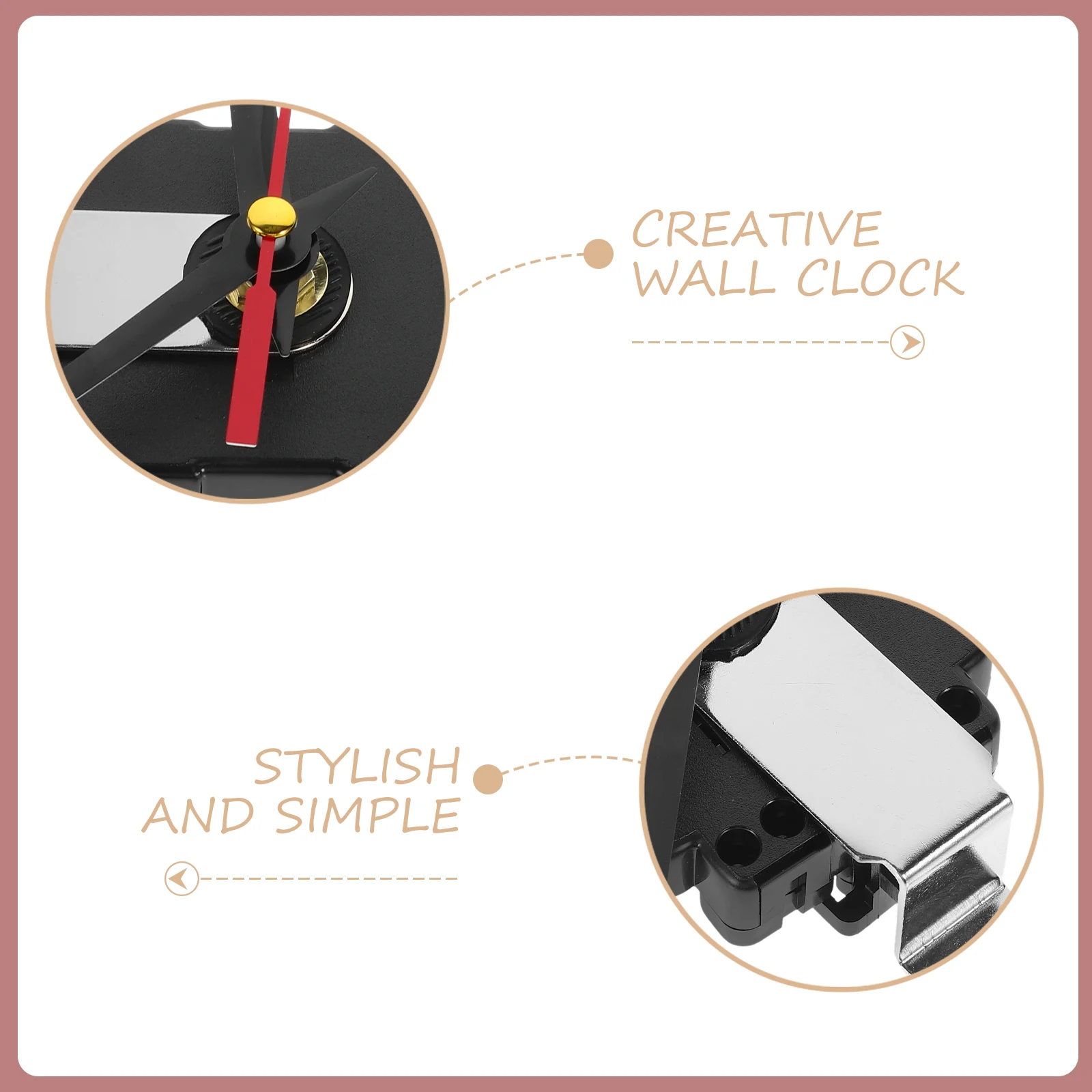 

Wall Clock Movement DIY Kit Durable Plastic Easy Install Clock Repair Parts Pendulum Mechanism Replacement Hands