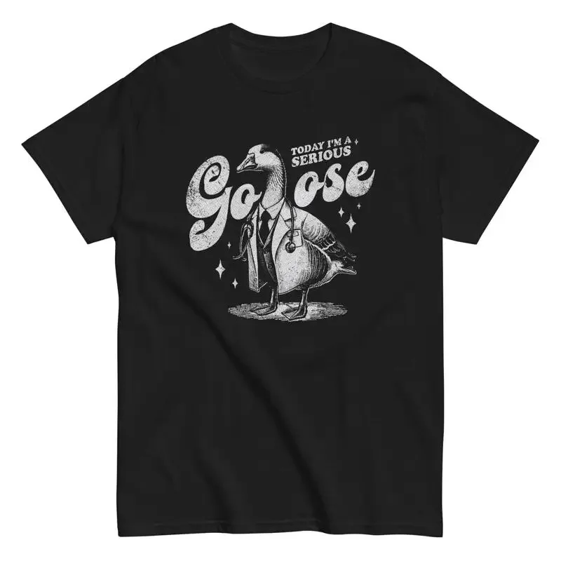 Goose Meme Funny Serious Doctor Cotton T Shirt For