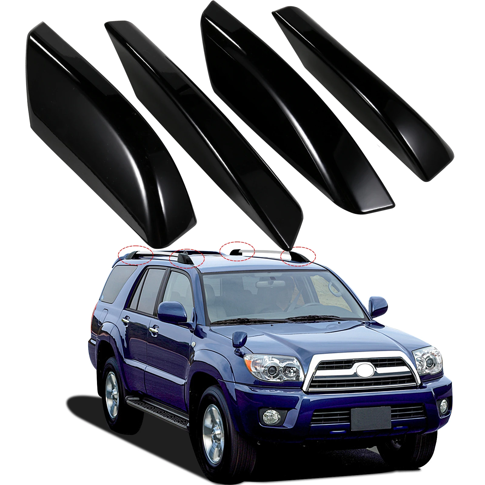 

Car Roof Rack Cover Fit for Toyota 4Runner 4WD N210 2003 2004 2005 2006 2007 2008 2009 Luggage rack Cover