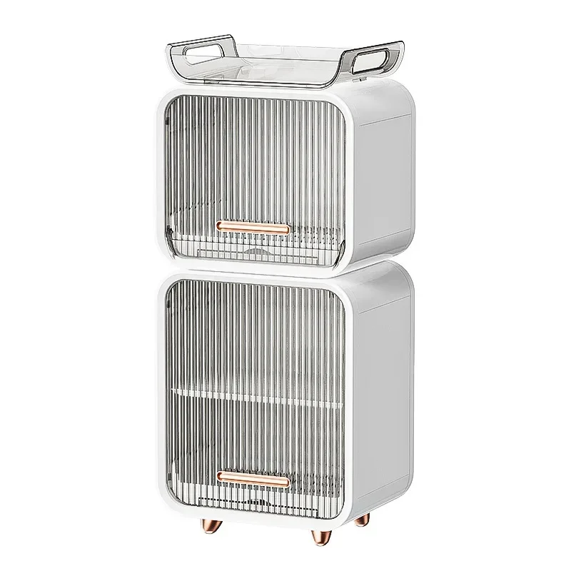 

Light Luxury Cup Holder Creative Multi-layer Desktop Storage Rack Dustproof Storage Cabinet Kitchen Bottle Cup Storage Cabinet