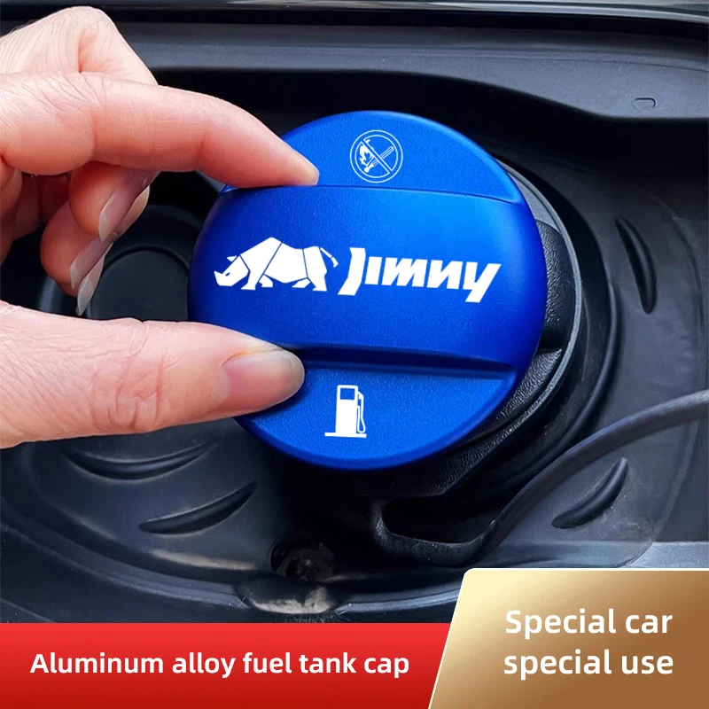 

Jimny Rhino Logo Fuel Tank Cap Aluminum Alloy Anti-scratch Fuel Cap Cover For Suzuki Jimny Sierra Car Styling