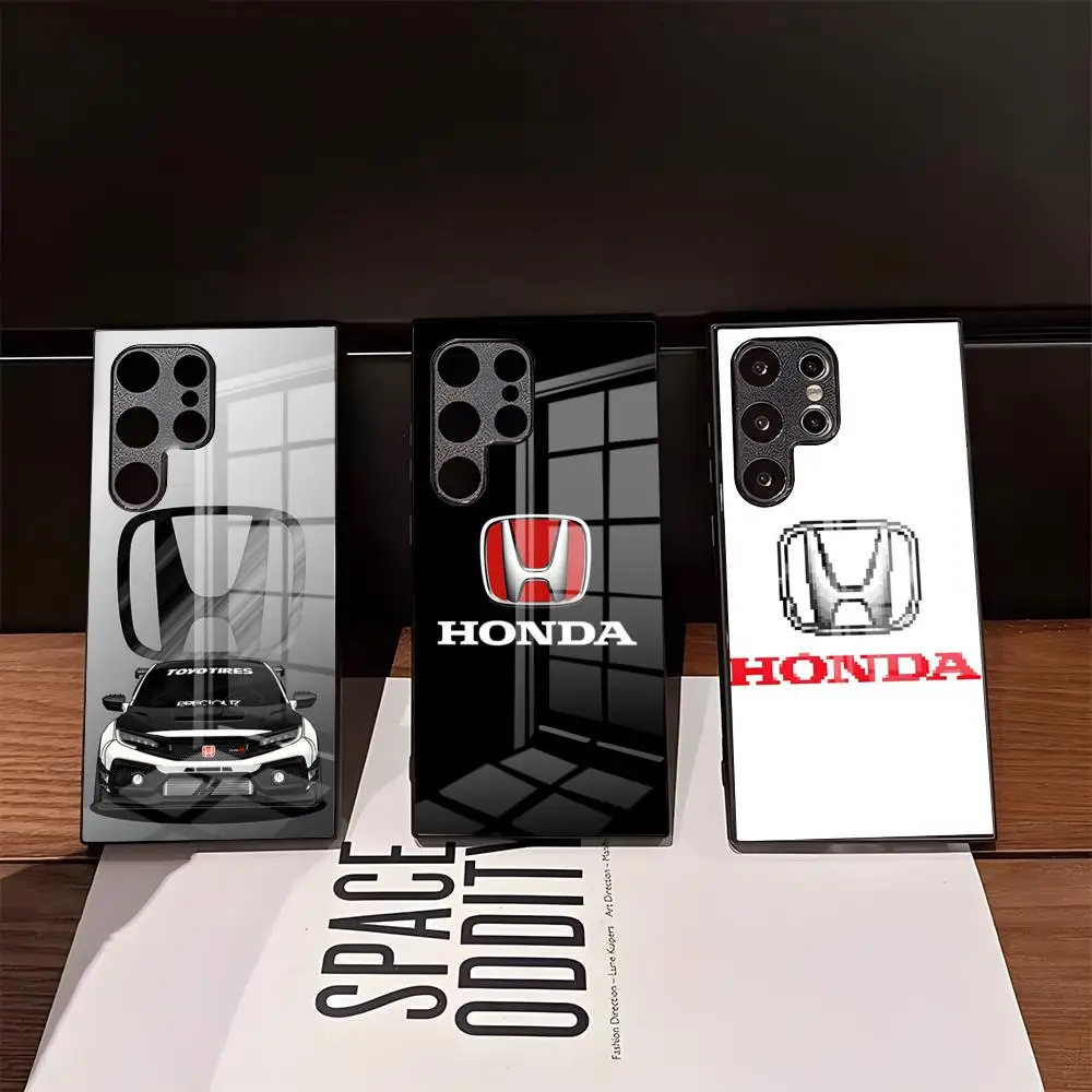 H-hondaes Handyhülle für Samsung S26 Ultra S25 Edge Ultra S23 S22 S21 Ultra Plus S24 Fe A57 A37 Glasabdeckung