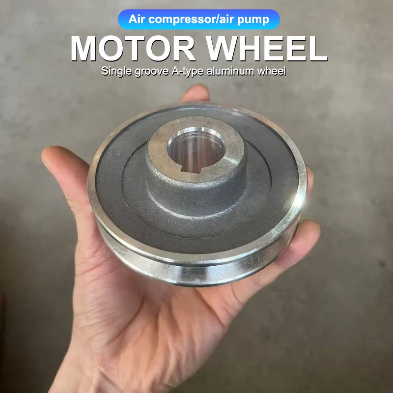 بكرة حزام المحرك ذات الفتحة الواحدة نوع 2070 بكرة ألومنيوم لملحقات أدوات الطاقة لضاغط الهواء 2065