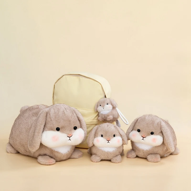 

Cute Rabbit Plush Pillow Toys Soft Pendant Stuffed Dolls Lifelike Cartoon Bunny Plushie Keychain Toys Gifts for Kids