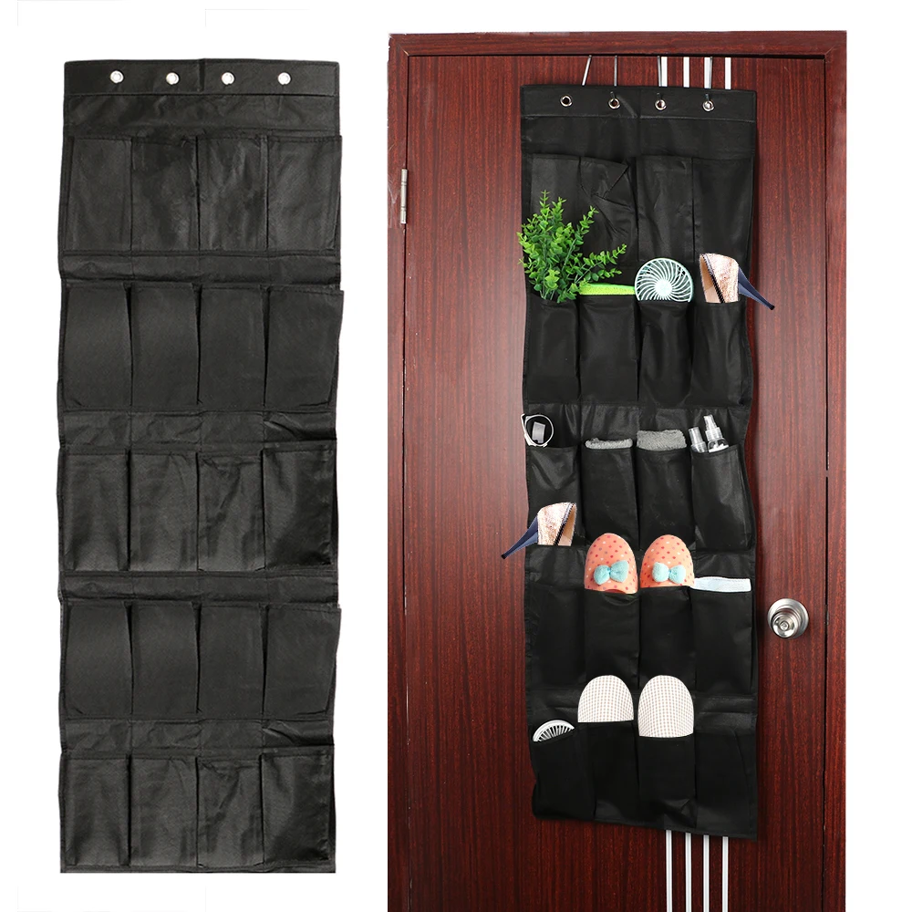 

Shoe rack with 20 compartments, foldable hanging bag, nail free underwear, socks, tie up shoes, hanging storage, wardrobe wall,
