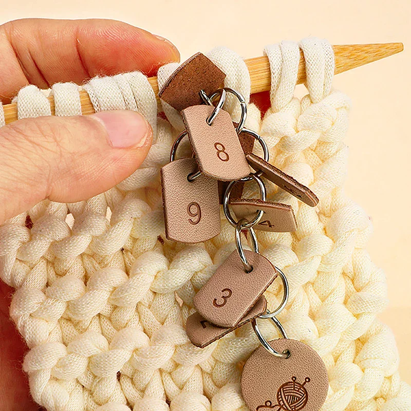 Number Stitch Markers Bead Chain Multifunction Crochet Digital Crochet Markers Knitting Markers DIY Sewing Accessories