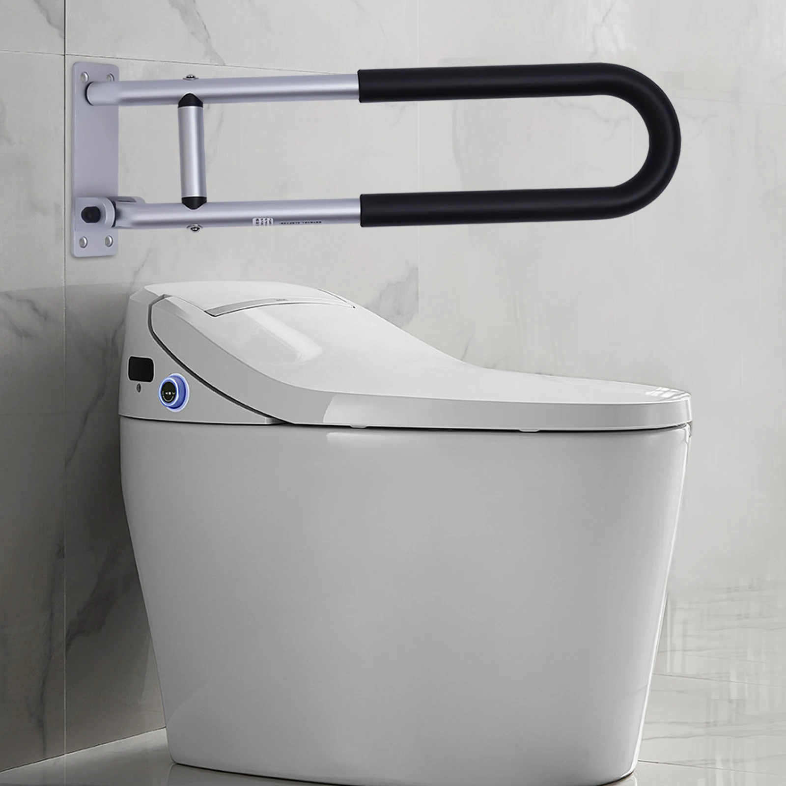 HOSafety-Barre d'appui pour douche, barre d'appui pour aides aux toilettes, main courante de douche, R64.pour personnes âgées et handicapées, femmes enceintes