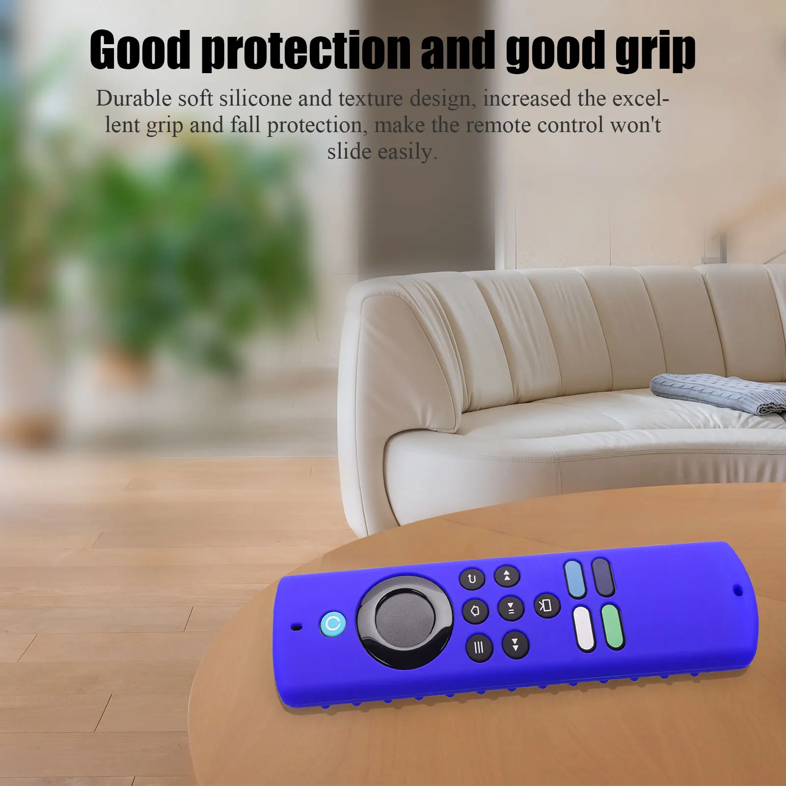 Silicone Case For Fire TV Stick 4K Remote Control Shockproof Anti-Slip Replacement Protective Cover Case