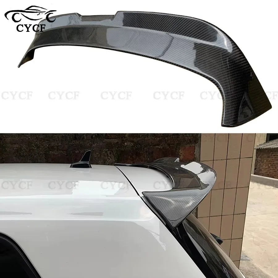 For Volkswagen VW Golf 6 VII MK 6 GTI R voltex Style Carbon Fiber Spoiler Tail fins Rear Trunk Guide Wing Rear Wing Body Kit