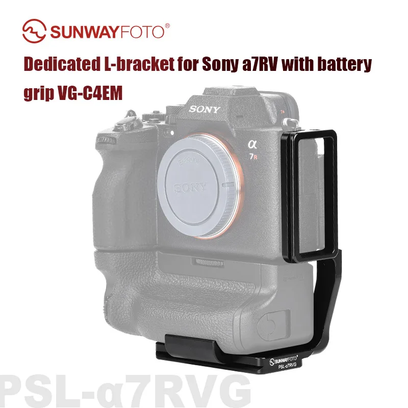 

SUNWAYFOTO PSL-a7rvg L Bracket for Sony a7rv/a7riv with Battery Grip VG-C4EM Quick Release Plate Arca Swiss