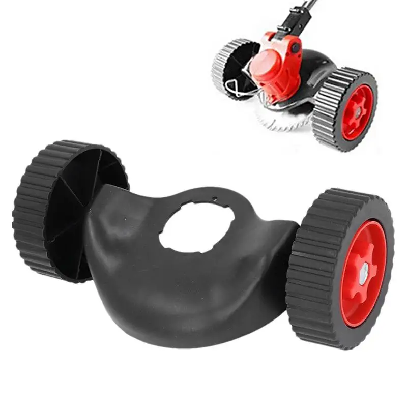 String Trimmer Wheels Attachment Cordless Grass Trimmer Wheel Adjustable Support Wheel For Improving Work Efficiency