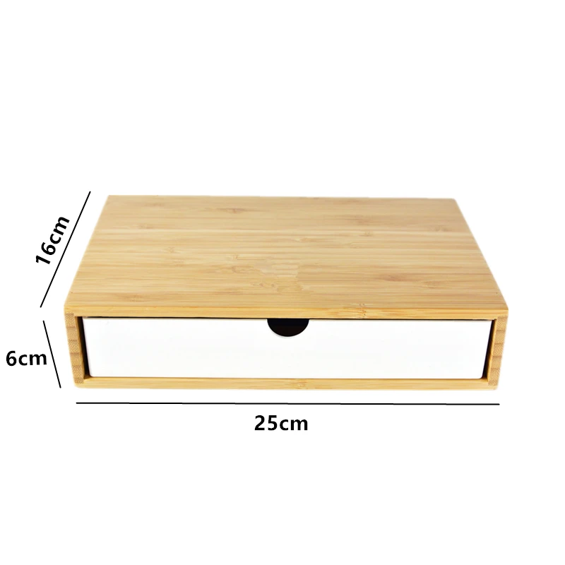 1pcs Bathroom Bamboo Storage Box Home Hotel Toilet Desktop Sundries Organizer Tissue Toothbrush Container