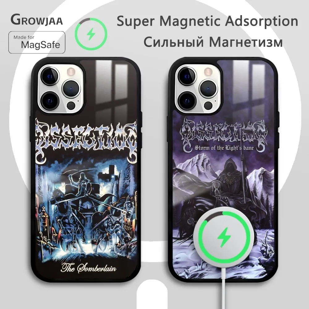 

Death D-Dissections Heavy Metal Phone Case For IPhone 16 15 14 13 12 11 Pro Max Plus Mini Magsafe Mirror Wireless Magnetic Funda