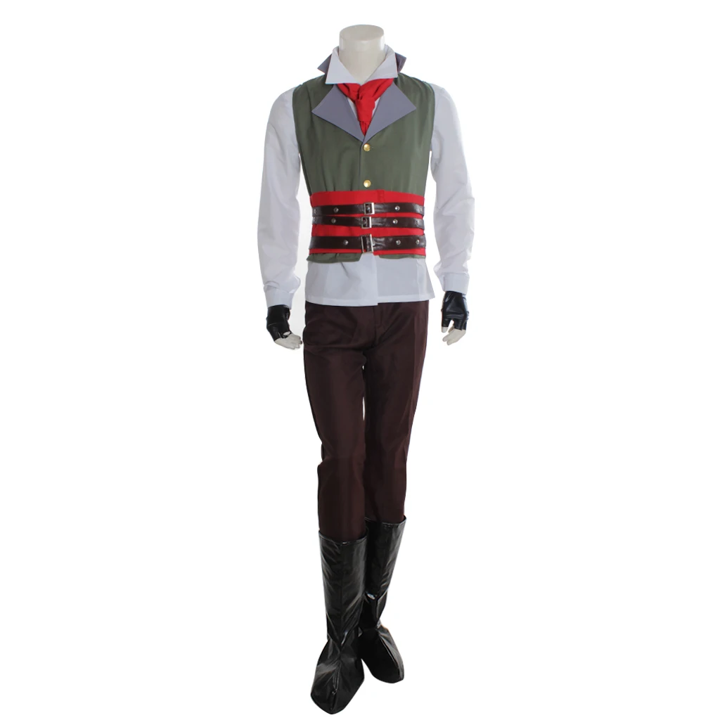 جاكوب فراي تأثيري لعبة زي الرجال الأسود القتالية الموحدة البدلة هالوين كرنفال حفلة القاتل تمويه الشارع الشهير