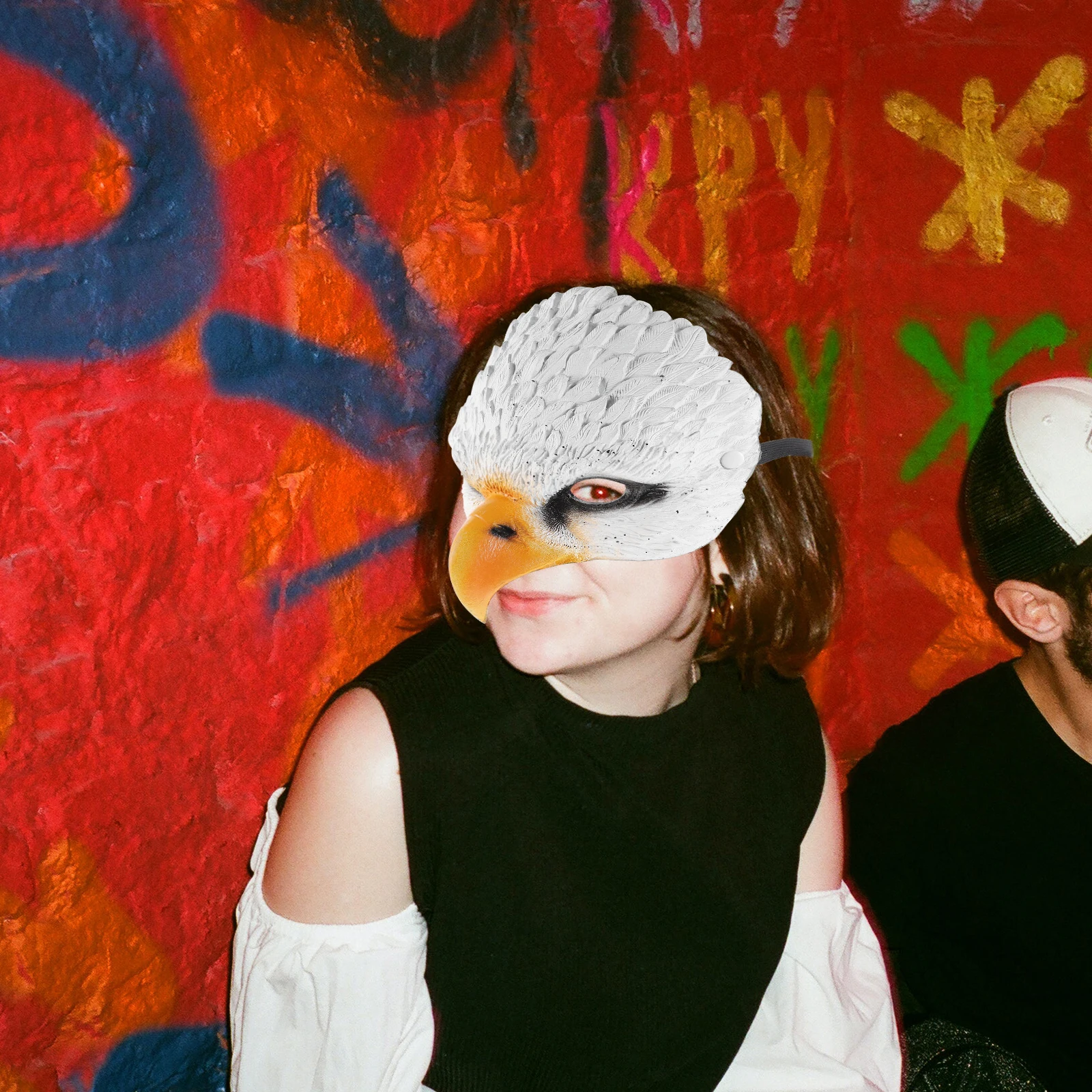 

Halloween Bird Mask Half Face Eagle Design Masquerade Costume Accessory for Adults Teens Carnival Party Rave Wear Comfortable