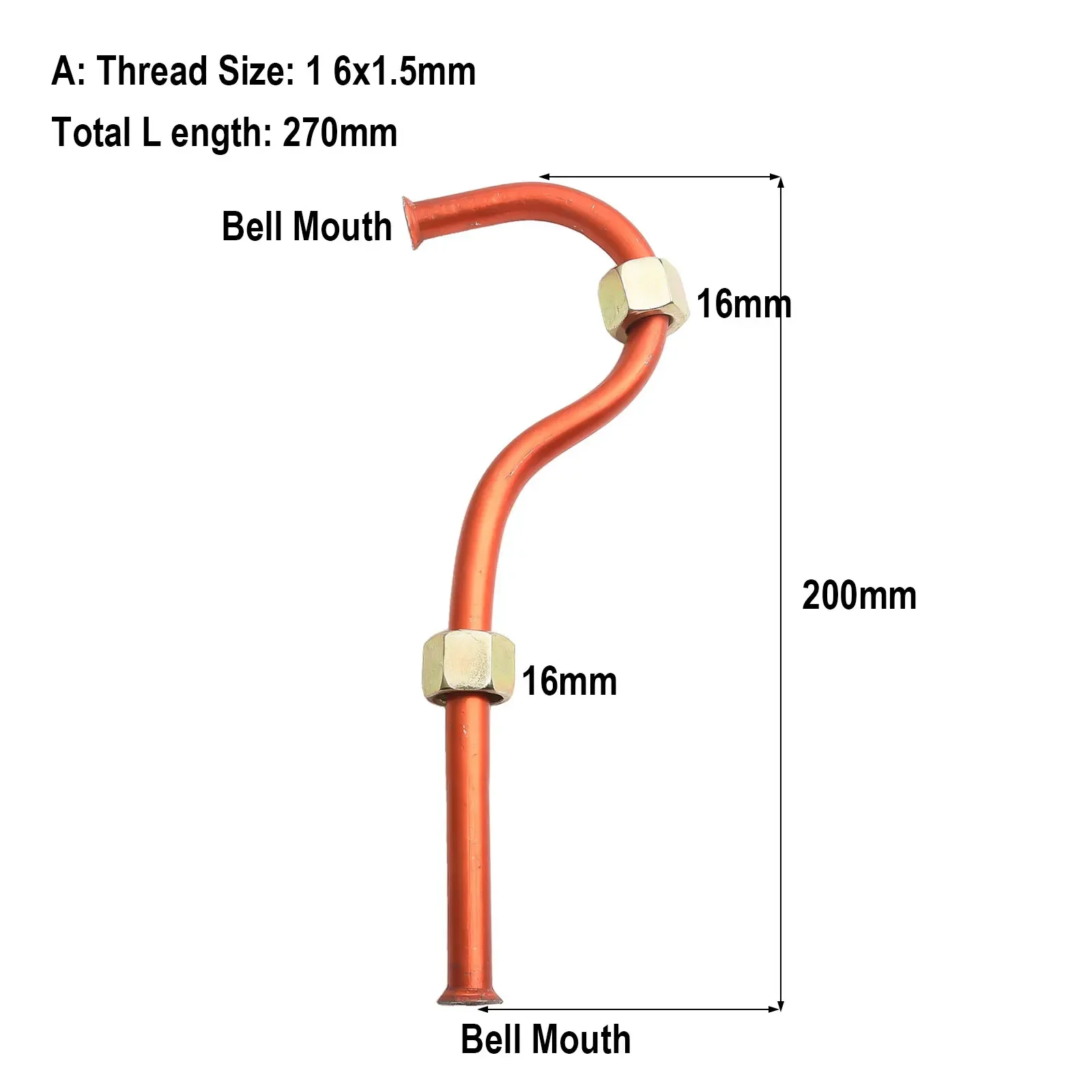 Household Air Compressor Aluminum Pump Pipe Small Household Compressor Tube Improved Air Circulation Multi Thread Optional