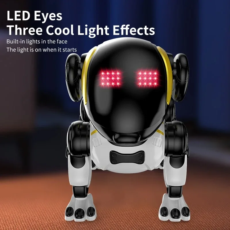 Emo Afstandsbediening Robot Hond RC Robot Stem Intelligent Wandelen Dansen Interactief Huisdier Puppy Spelen Schattig Kinderspeelgoed voor kinderen
