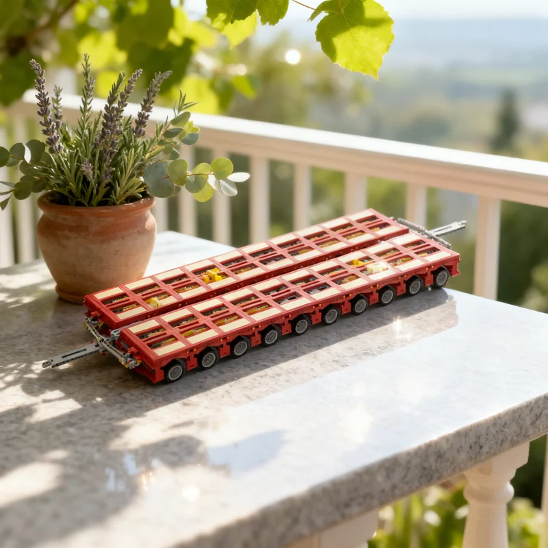 

4381 деталь MOC: Модульный прицеп-платформа, техническая модель, конструктор, подарок для самостоятельной сборки, креативный коллекционный предмет, декор для демонстрации, премиум-класс для взрослых