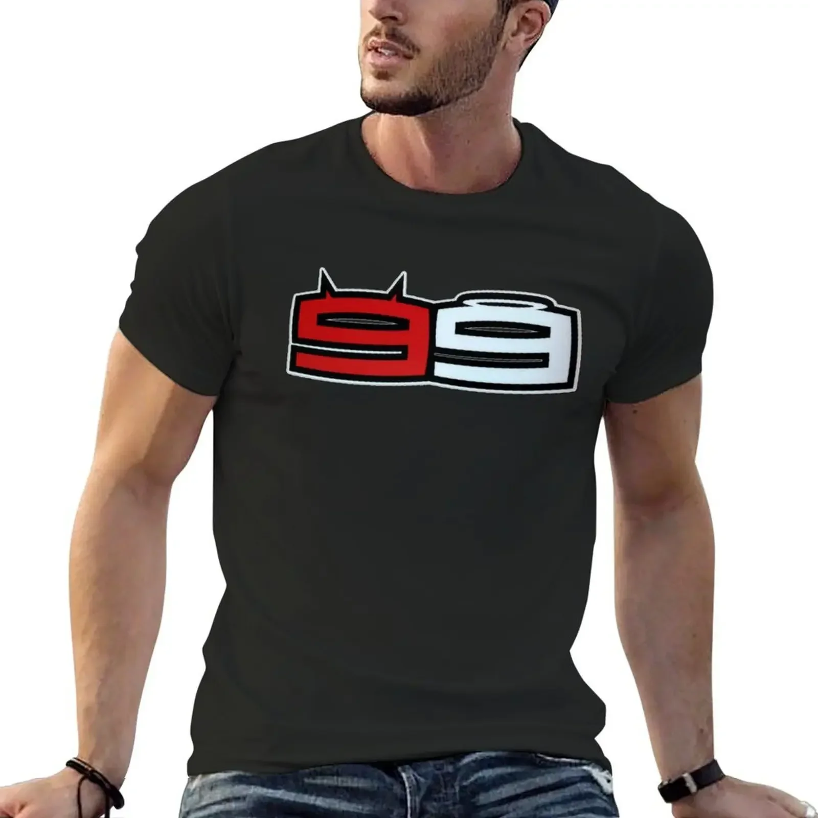 Jorge Lorenzo T-Shirt Short sleeve tee oversizeds blacks shirts graphic tee t shirts men