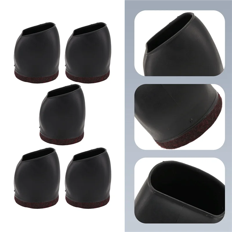 AY03-Rubber Bed Office Chair Wheel Stopper Furniture Legs Caster Cups Chair Feet Floor Protectors Felt Pads