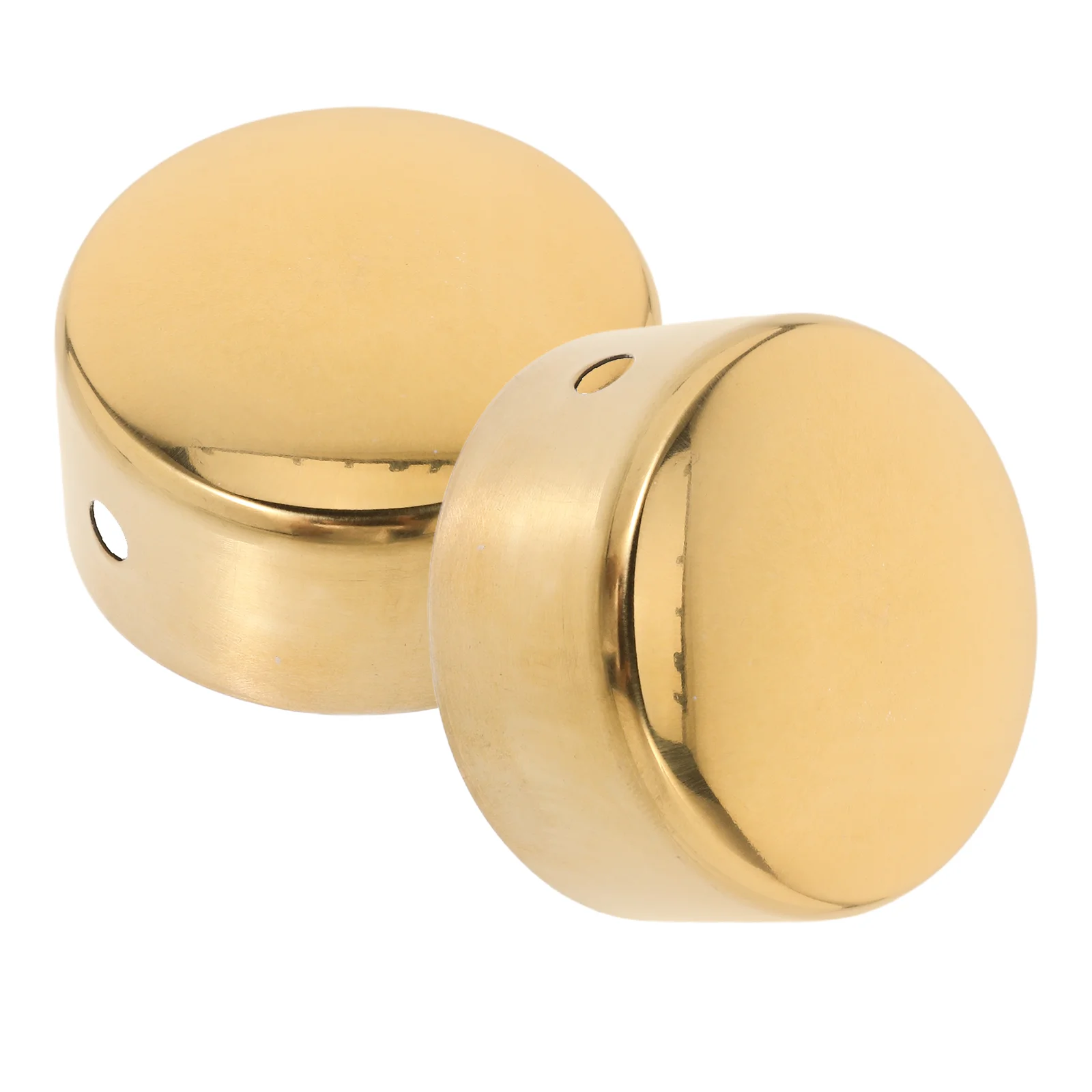 2 Pcs Stainless Steel Stair Handrail End Caps Minimalist Design Easy Installation Commercial Residential Smooth