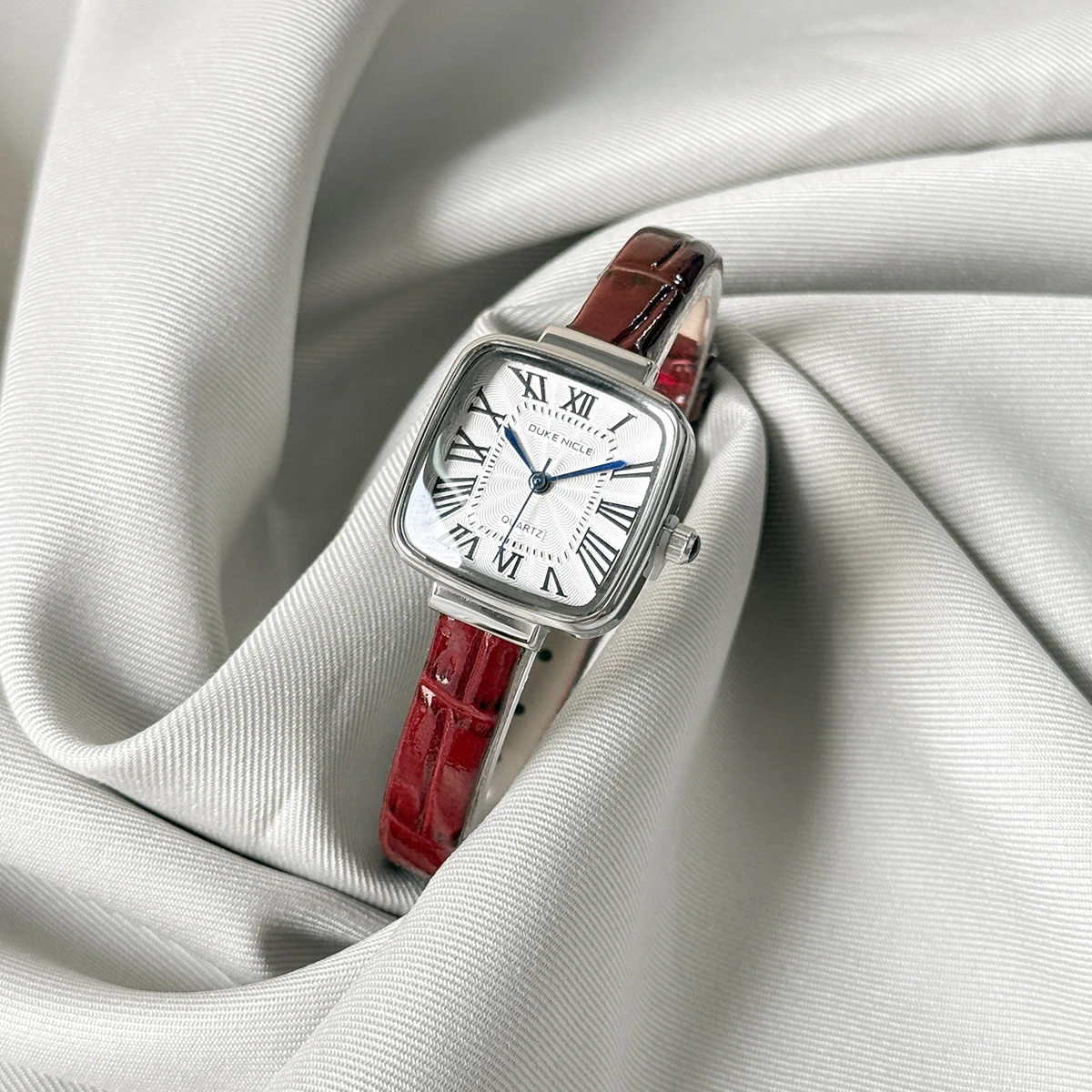 Mulheres quadradas simples estudante relógios de couro pulseira fina relógio de pulso de quartzo casual senhoras roma dial relógio relojes para mujer