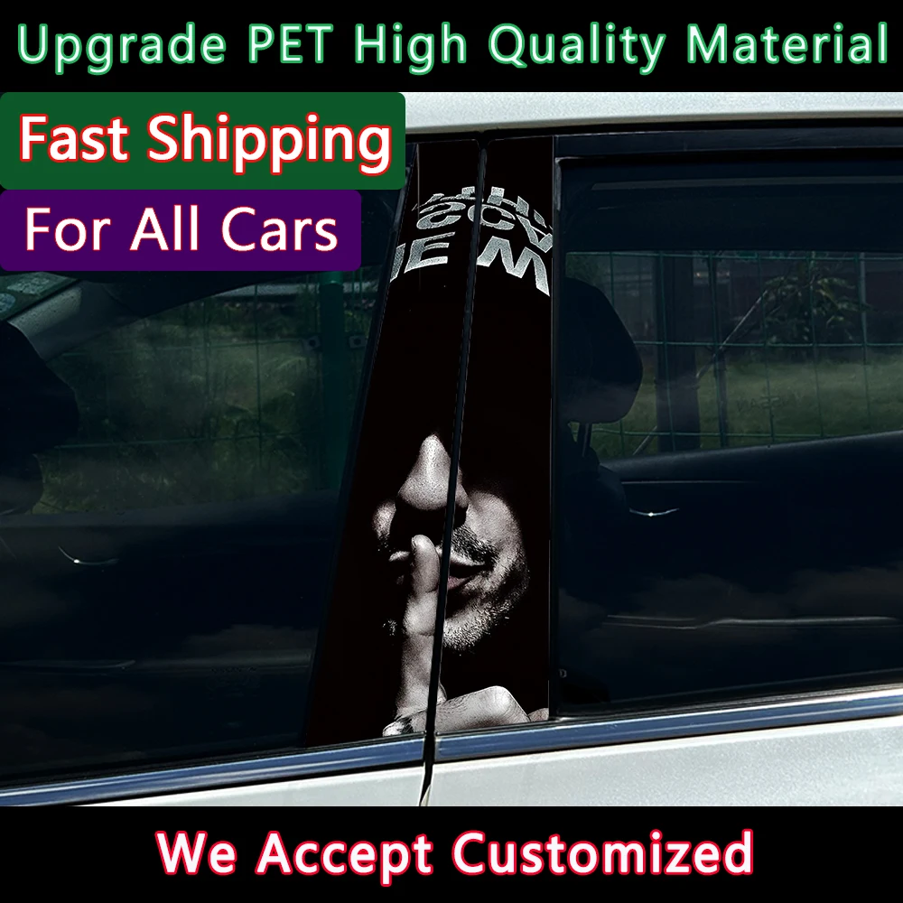 

1/2 шт. простая черная, красная наклейка на центральную стойку автомобиля, защитная пленка для автомобильной стойки B, украшение, наклейка на крышку царапин