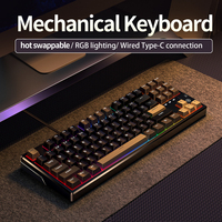 wired Mechanical keyboard hot swappable switches pc Gamer Keyboards gaming accessories clavier Computer