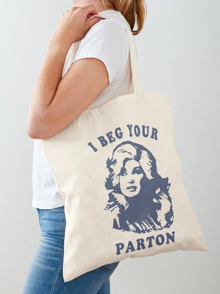 

I Beg Your PartonRetro Tote Bag canvas tote bags shopping bags foldable reusable shopping bag