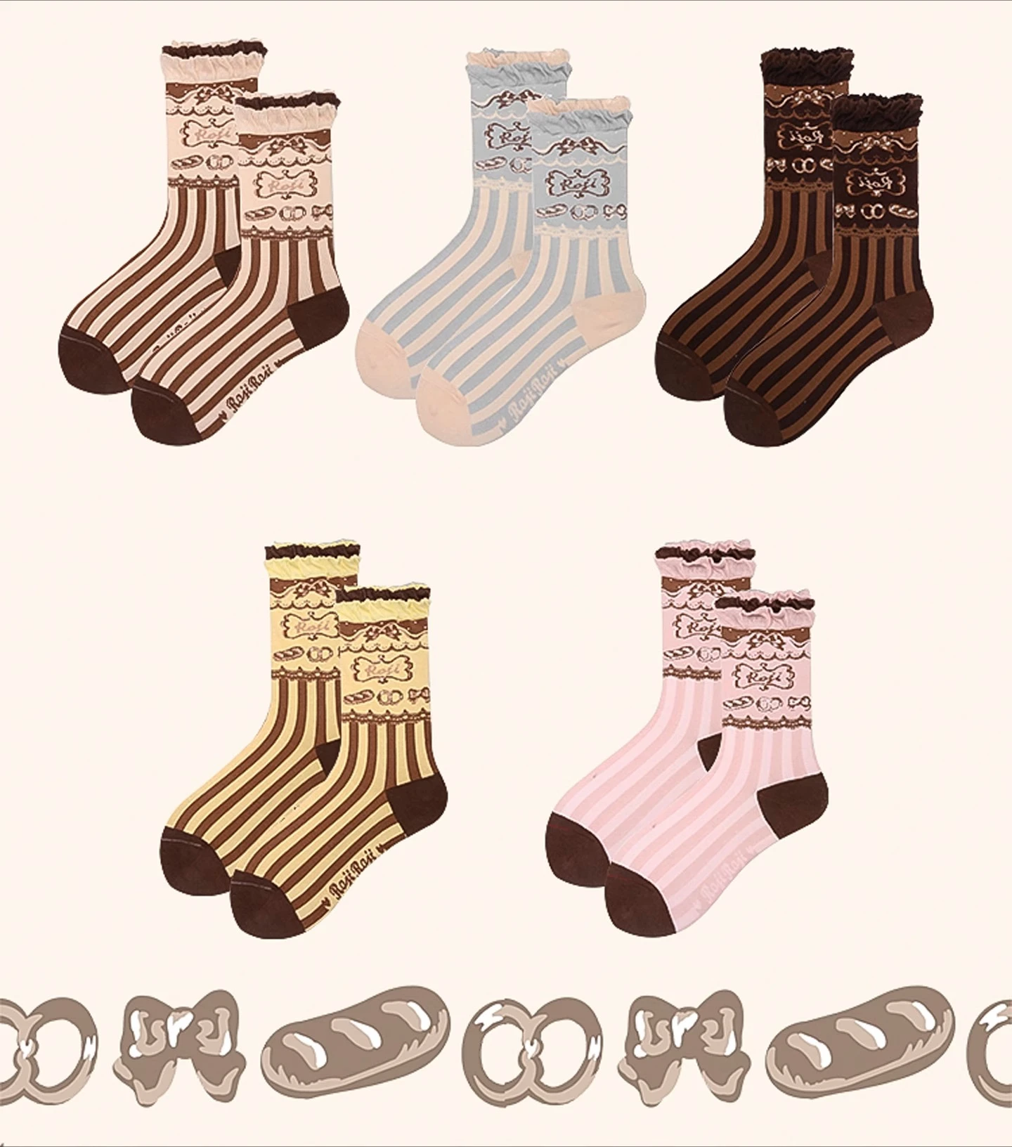 Japanese Retro Sweet Lolita Socks Women's Autumn Warm Pure Cotton Jk Uniform Pile Skinny Leg Socks Soft Cute Girl Tube Sock