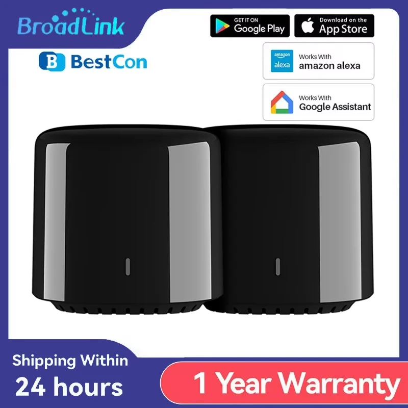 

Broadlink Rm4c Mini WIFI ИК Универсальный пульт дистанционного управления для умного дома для кондиционера, телевизора, голосовое управление от Alexa Google Home