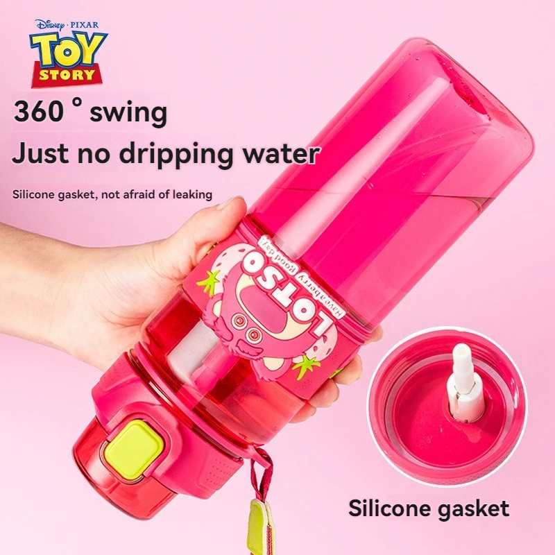 Disney 820ML Kindersportfles Ultralichte BPA-vrije waterbeker Dubbele drinkdop Antisliphandgreep Mouw Jongens Meisjes Waterkoker