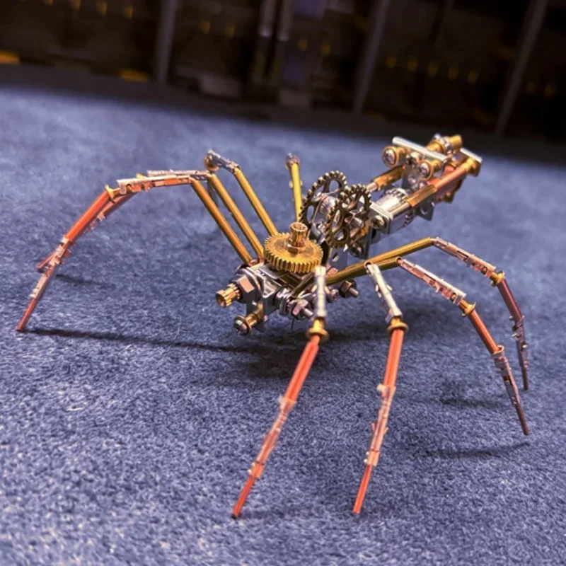 Steampunk Mechanical Jumping Spider Puzzle - Creative DIY Handmade Set, Creative Fun Toys,Teens and Adults Personalized Ornament