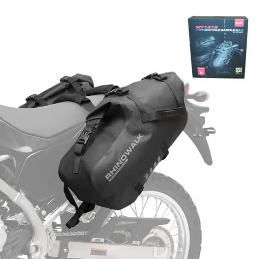

Motorcycle Saddle Bags Waterproof Motorbike Panniers Tail Side Bag Motor Powersports Luggage for Most Motorcycles Adventure Tra