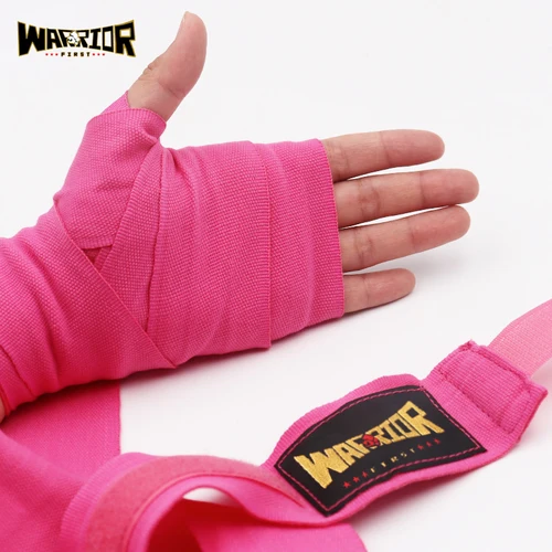 Color sólido 5m/3m 2 uds envolturas de boxeo vendaje punzonado envolturas de manos MuayThai MMA guantes de entrenamiento de boxeo protección de muñeca puño punzón