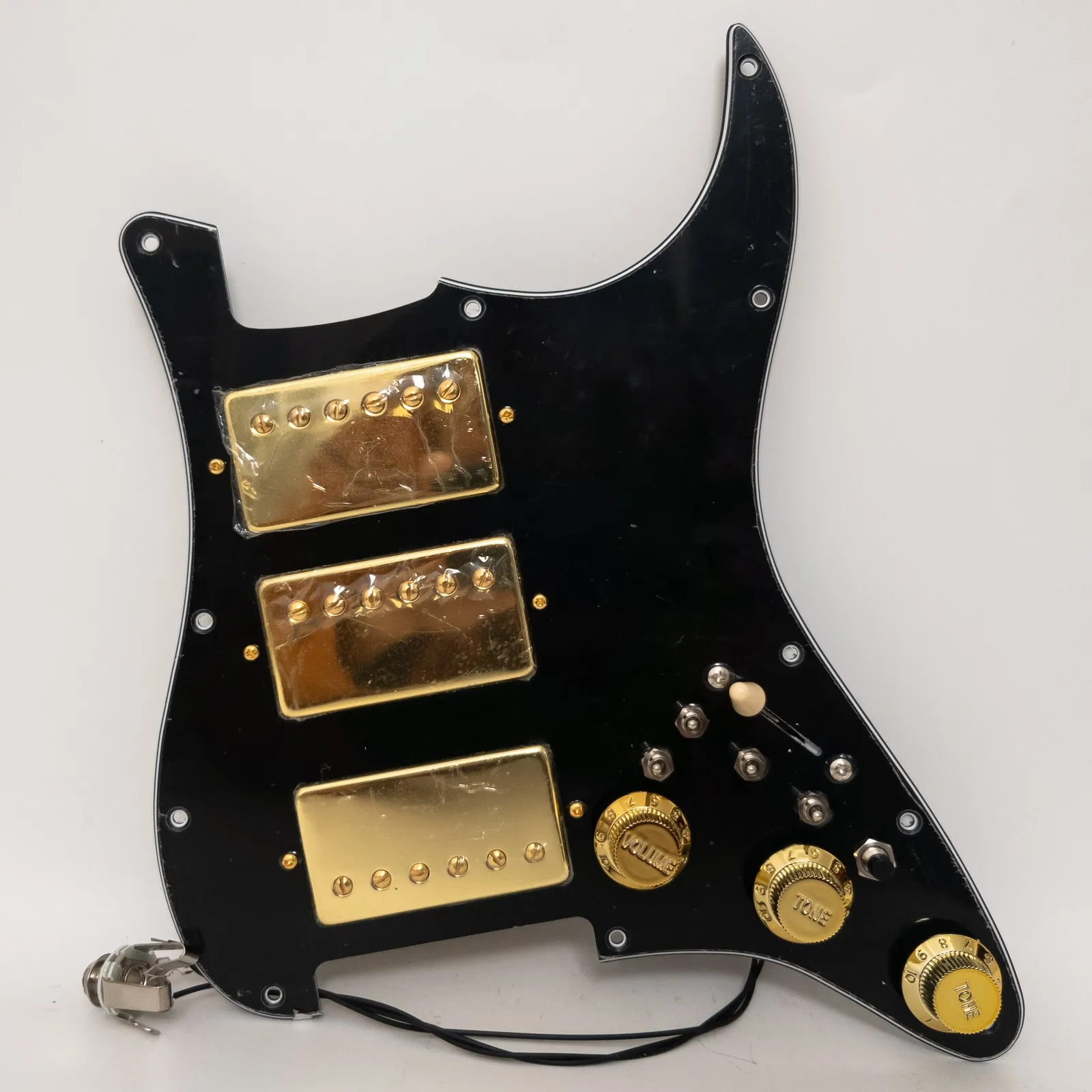 Guitar Prewired Loaded Pickguard Coil Splitting HHH Alnico 5 Humbucker Pickups for ST Guitar