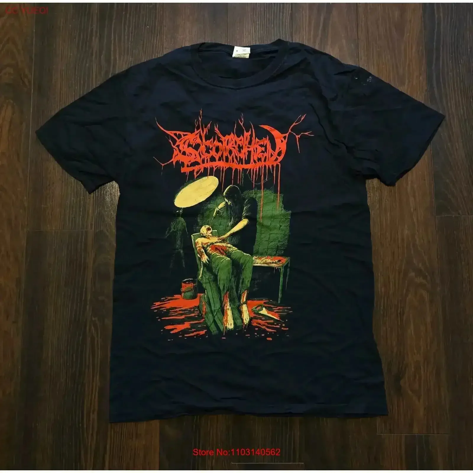 Scorched Ecliptic Butchery M T Shirt Autopsy Gatecreeper Outer Heaven vintage Washed homme graphic Soft Stretched Casual