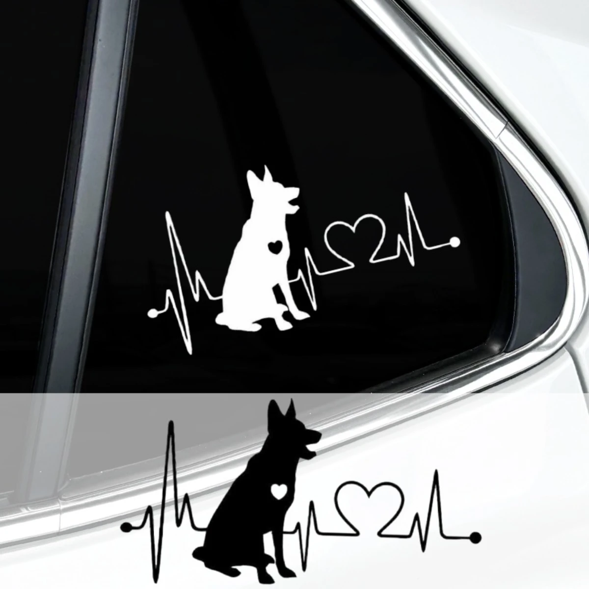 

1 шт., наклейки для автомобиля с изображением сердцебиения, забавные наклейки для автомобиля, бампера, окна, багажника, мотоцикла, скутера, водонепроницаемые виниловые наклейки