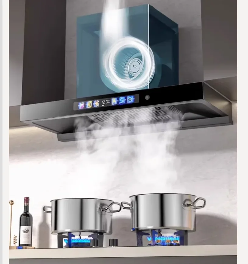 

220 В вытяжка Royalstar Мощная всасывающая кухонная вытяжная вытяжка с верхним креплением Новый европейский стиль CAL