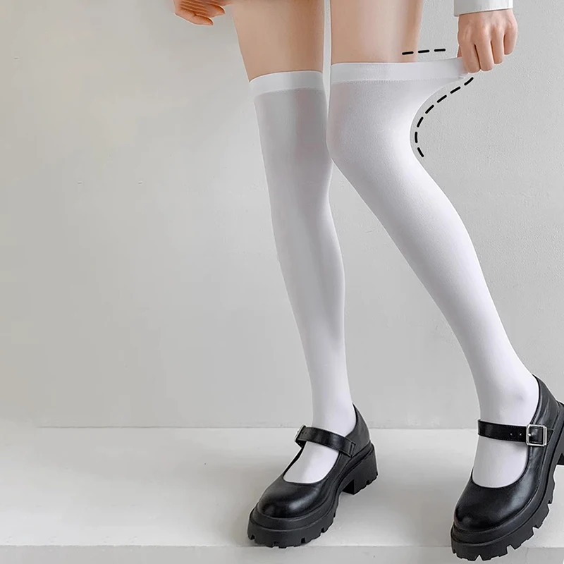 1/3 Paar Damen-Sommer-Kniestrümpfe, einfarbig, leicht, atmungsaktiv, weich, bequem, modisch, JK-Stil, lässige Socken – Detail 11