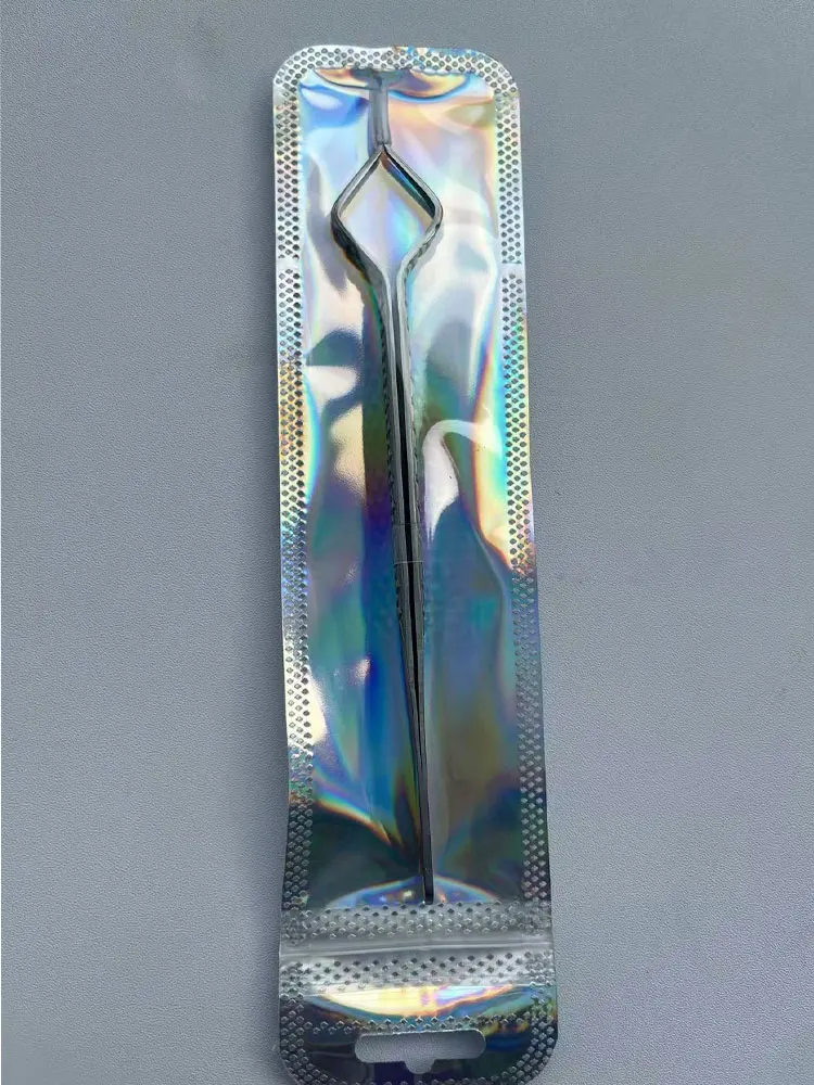 New Eyelash Isolation Tweezers with Cut Stainless Steel Lash Separator Tweezer Durable Eyelash Tweezers for Isolation Lashes