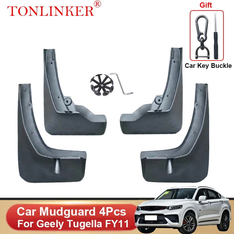 

TONLINKER Car Mudguard For Geely Tugella FY11 2020 2021 2022 2023 Mudguards Splash Guards Front Rear Fender Mudflaps Accessories