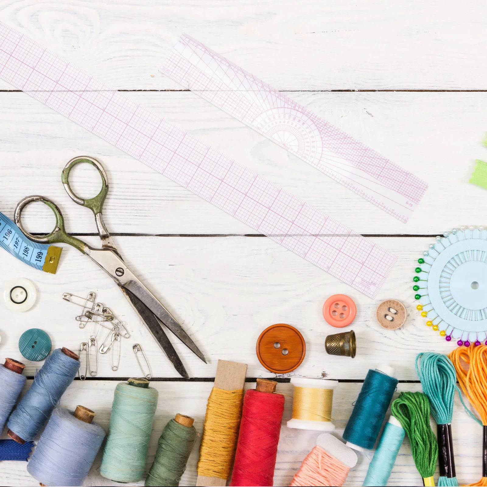 4 قطعة مسطرة قطع الرسم مجموعة مسطرة الخياطة الواضحة مساطر منحنية احترافية لصنع الأنماط لخياطة اللحف والملابس DIY