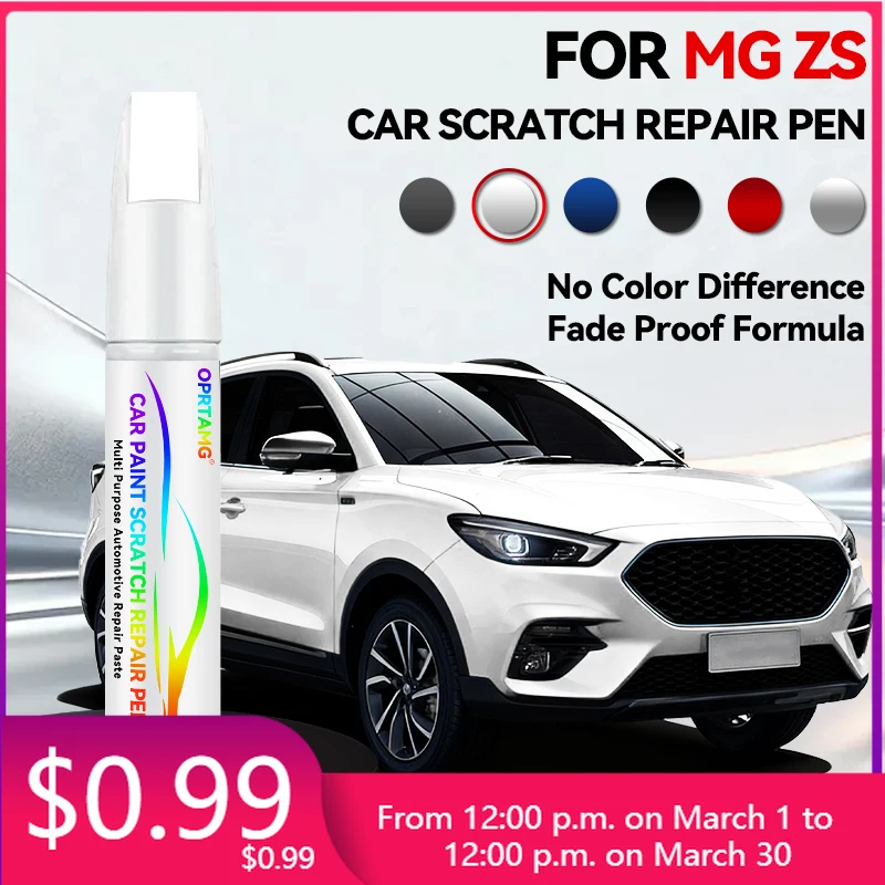

Набор для ремонта автомобильной краски: карандаш-корректор для удаления царапин, аксессуары для самостоятельного ремонта авто для MG ZS (белый 028, черный GCY, оранжевый NSC, красный RSJ, Bl)